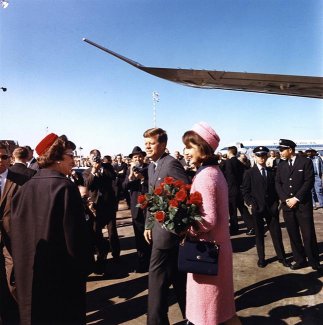 Jackie Kennedy with Roses