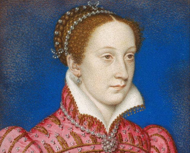 Portrait of Mary Stuart c. 1558–1560 at about 17 years old, painted by François Clouet. Portrait of Mary Stuart c. 1558–1560 at about 17 years old, painted by François Clouet.