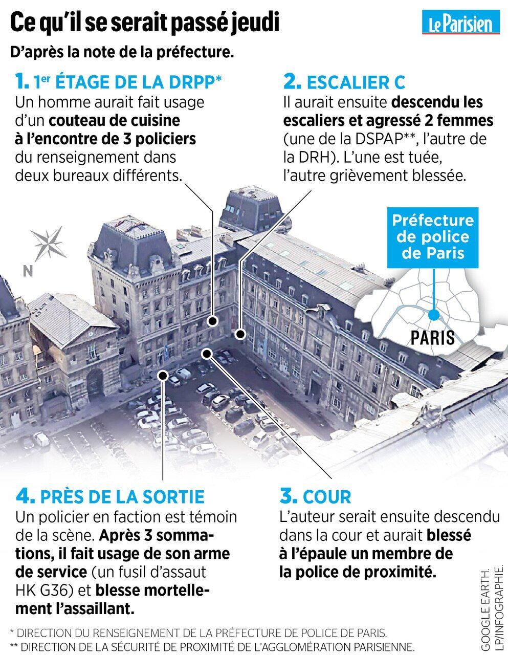 Attaque à la préfecture de police de Paris : une tuerie et des questions
