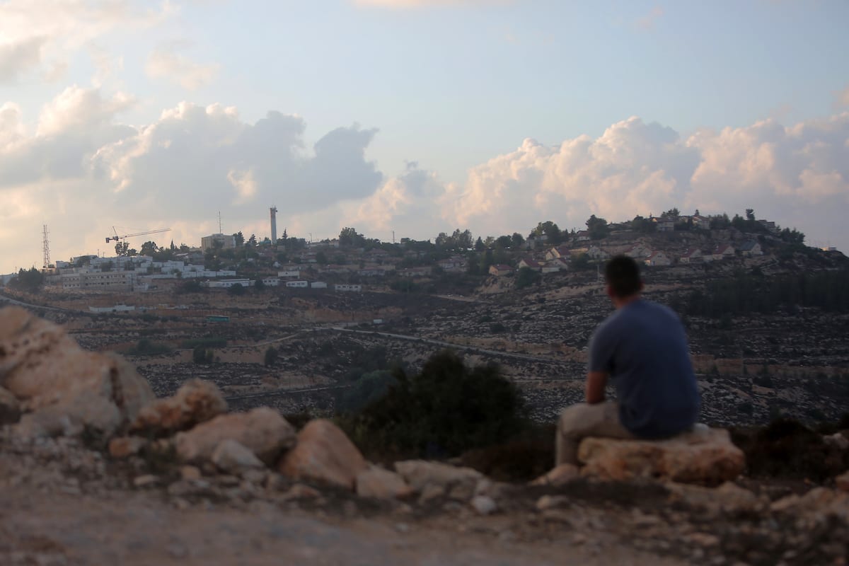 A general view of the Jewish settlement of Ma'aleh Labouna in the West Bank town of Laban near Nablus on 28 August 2018 [Shadi Hatem - Apaimages]
