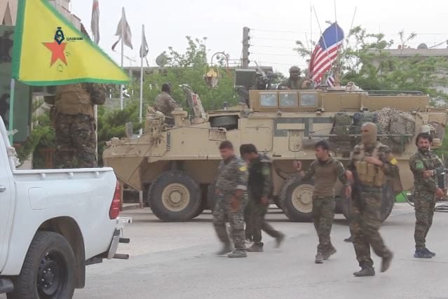 YPG and US army in Hasakeh on 1 May 2017 [Wikipedia]