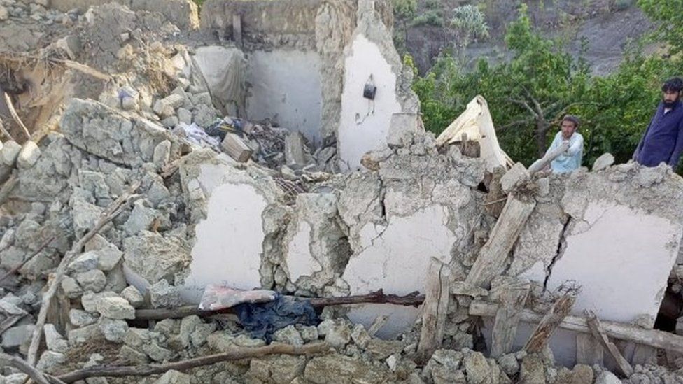 Destroyed building in Paktika