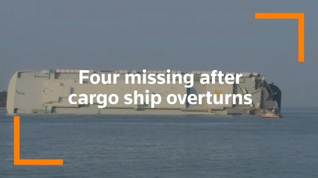Rescue and recovery efforts are continuing in St. Simon's Sound, Georgia after a cargo ship carrying vehicles overturned early Sunday morning.