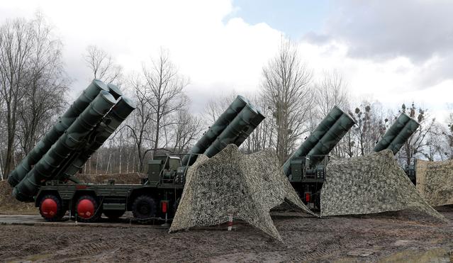 FILE PHOTO: A view shows a new S-400 Triumph surface-to-air missile system after its deployment at a military base outside the town of Gvardeysk near Kaliningrad, Russia March 11, 2019. REUTERS/Vitaly Nevar/File Photo
