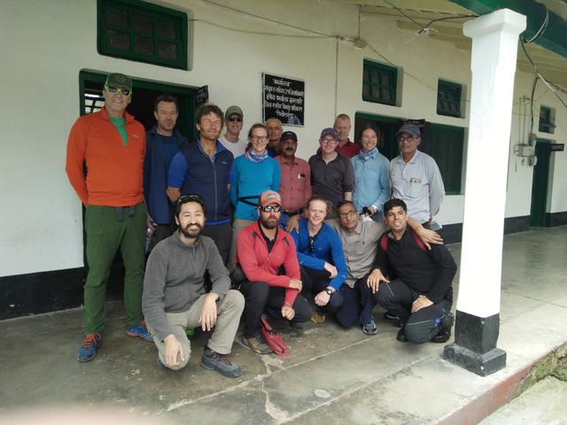 Climbers pose for a picture before leaving for their expedition in Munsiyari town in the northern Himalayan state of Uttarakhand, India May 13, 2019. Himalayan Run & Trek Pvt. Ltd./Handout via REUTERS   