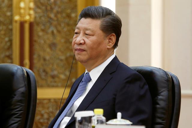Chinese President Xi Jinping attends a meeting with Brazilian Vice President Hamilton Mourao (not pictured) at the Great Hall of the People in Beijing, China May 24, 2019.  REUTERS/Florence Lo/Pool