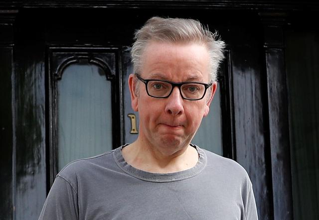 FILE PHOTO - Britain's Secretary of State for Environment, Food and Rural Affairs Michael Gove, who is running to succeed Theresa May as Prime Minister, leaves his home in London, Britain, May 28, 2019. REUTERS/Peter Nicholls