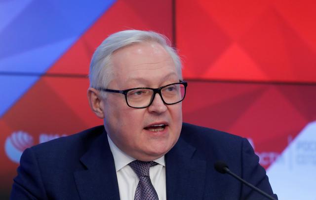 Russian Deputy Foreign Minister Sergei Ryabkov speaks during a news conference in Moscow, Russia February 7, 2019. REUTERS/Maxim Shemetov