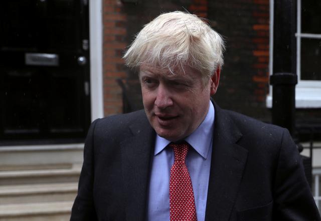 Boris Johnson, a leadership candidate for Britain's Conservative Party, leaves offices in central in London, Britain, July 19, 2019. REUTERS/Simon Dawson