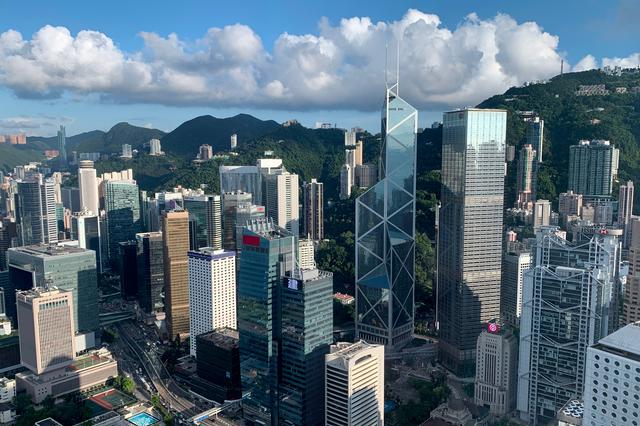 FILE PHOTO: A general view of the financial Central district in Hong Kong, China July 25, 2019. REUTERS/Tyrone Siu /File Photo