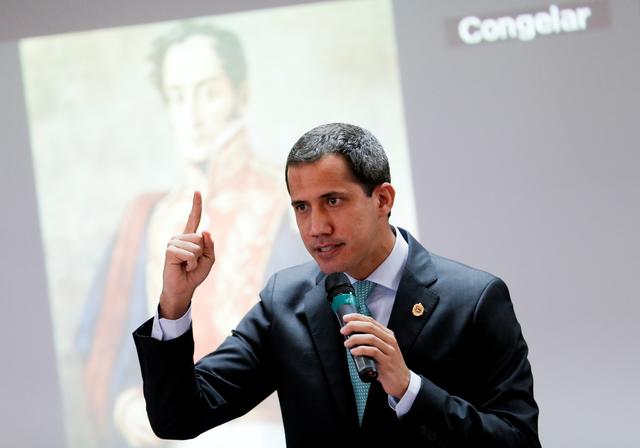 Venezuelan opposition leader Juan Guaido, who many nations have recognized as the country's rightful interim ruler, speaks during a session of Venezuela's National Assembly in Caracas, Venezuela September 3, 2019. REUTERS/Manaure Quintero
