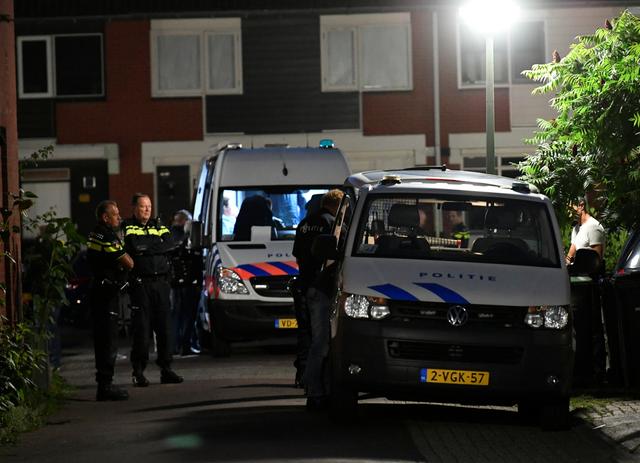 Police secure the area after a shooting in the Dutch city of Dordrecht, Netherlands September 9, 2019. REUTERS/Piroschka van de Wouw
