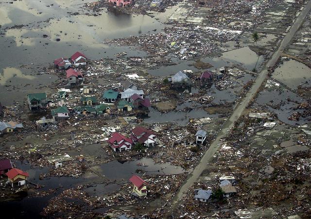 FILE PHOTO: A view of Meulaboh town on January 1, 2005, after the massive earthquake and powerful tsunami. Dudi Anung-State Secretariat/Handout via REUTERS/File Photo 