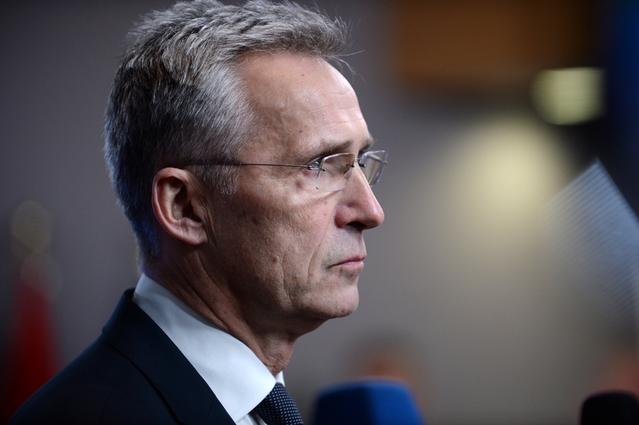 FILE PHOTO: NATO Secretary General Jens Stoltenberg holds a news conference ahead of a European Union foreign ministers emergency meeting to discuss ways to try to save the Iran nuclear deal, in Brussels, Belgium, January 10, 2020. REUTERS/Johanna Geron