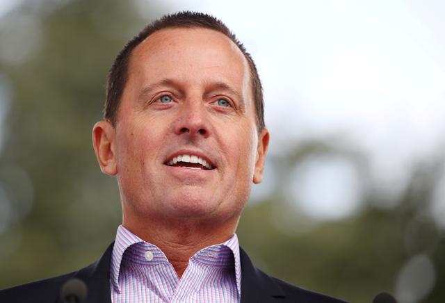 FILE PHOTO: Richard Grenell U.S. Ambassador to Germany attends the Rally for Equal Rights at the United Nations (Protesting Anti-Israeli Bias) aside of the Human Rights Council at the United Nations in Geneva, Switzerland, March 18, 2019.  REUTERS/Denis Balibouse