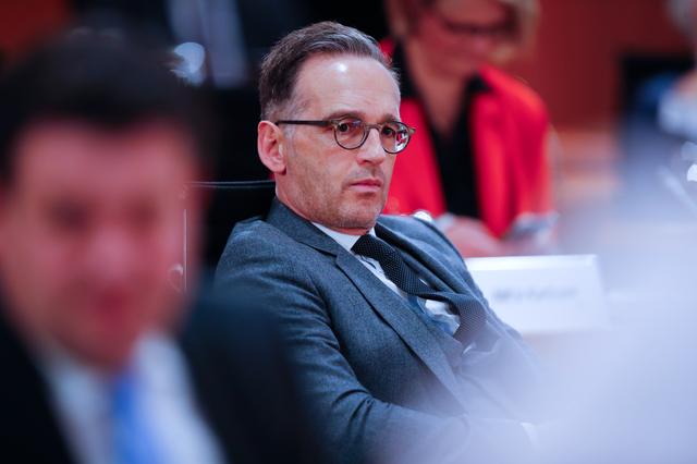 FILE PHOTO: German Foreign Minister Heiko Maas attends the weekly cabinet meeting, as the spread of the coronavirus disease (COVID-19) continues, in Berlin, Germany, May 6, 2020. REUTERS/Hannibal Hanschke/Pool
