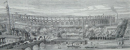 L'Exposition côté Seine, paru dans le Monde Illustré 1867.
