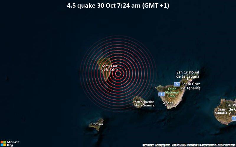 4.5 quake 30 Oct 7:24 am (GMT +1)