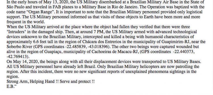 Page 2, alleged Brazilian Army military whistleblower letter of May 18, 2020. Click to enlarge.
